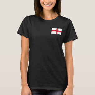 Joggare för kvinnor i Ull med flagga i England Tee Shirt