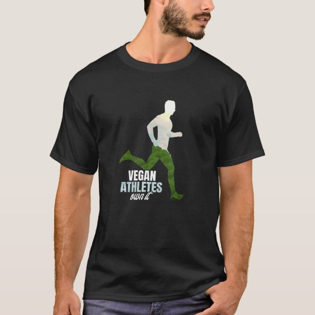 Joggare för Vegan Idrottares Own IT Springer T Shirt (Framsida)