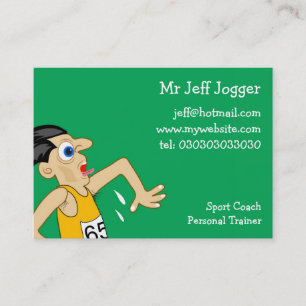 Joggare Herr Jeff joggare Visitkort