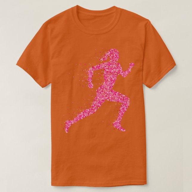 Joggare Springer Fitness Marathon T Shirt (Design framsida)