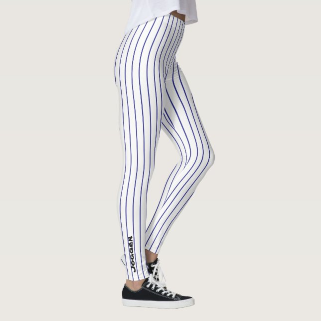 Joggaredamasker - svart streck leggings (Höger)