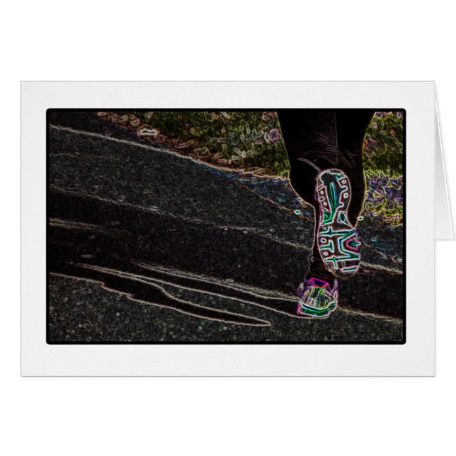 Joggaren Hälsningskort (Framsidan Horizontal)