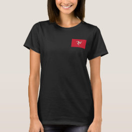 Joggarn Ull med Isle of Man flagga, Förenade kunga Tee Shirt