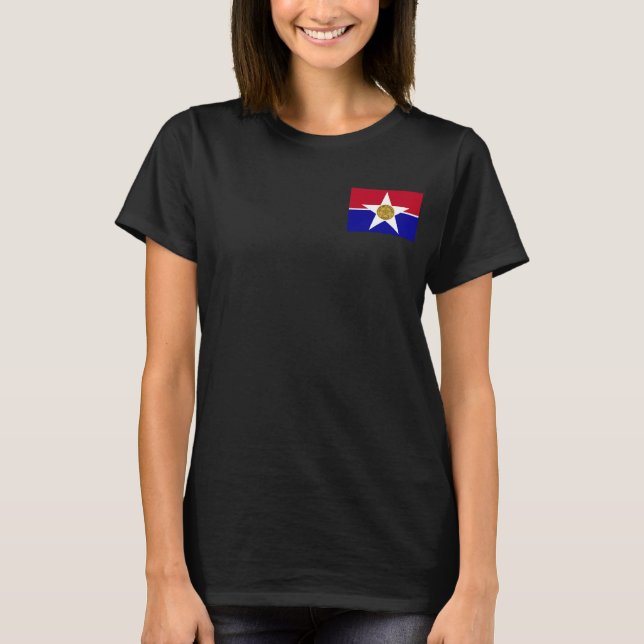 Joggarn Ull Zip - flagga Dallas T Shirt (Framsida)