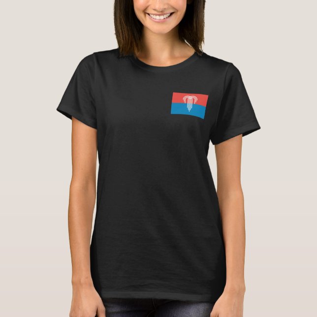 Joggarn Ull Zip, flagga Kansas City T Shirt (Framsida)
