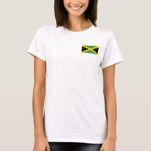 Joggarn Ull Zip för kvinnor med flagga Jamaica Tee Shirt
