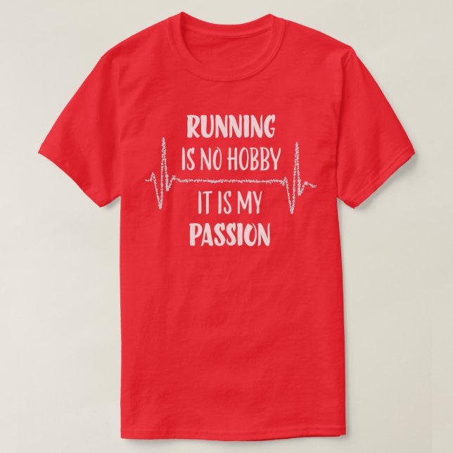 Jogger Heartslag Marathon Triathlon T Shirt (Design framsida)