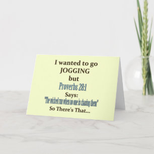 Jogger Humor Kort