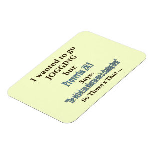 Jogger Humor Magnet