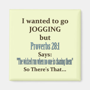 Jogger Humor Magnet