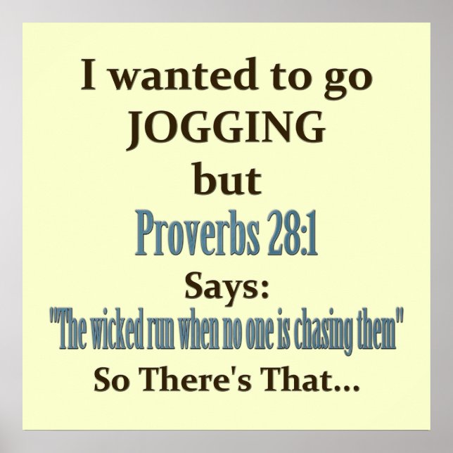 Jogger Humor Poster (Framsidan)