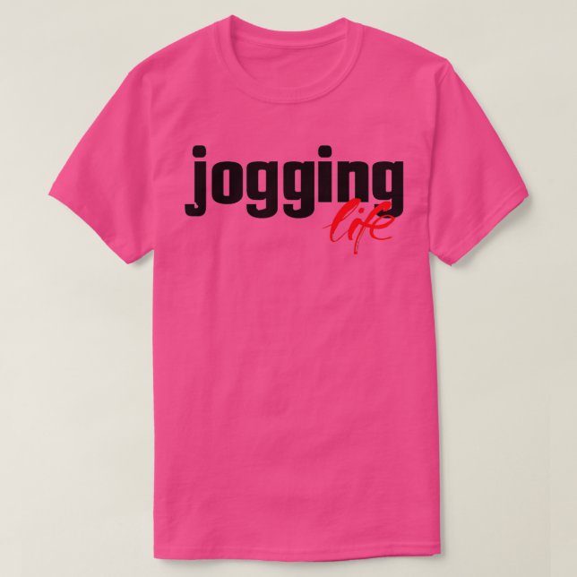 Jogger Life Jog Running Springer T Shirt (Design framsida)