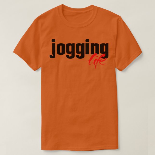Jogger Life Jog Running Springer T Shirt (Design framsida)