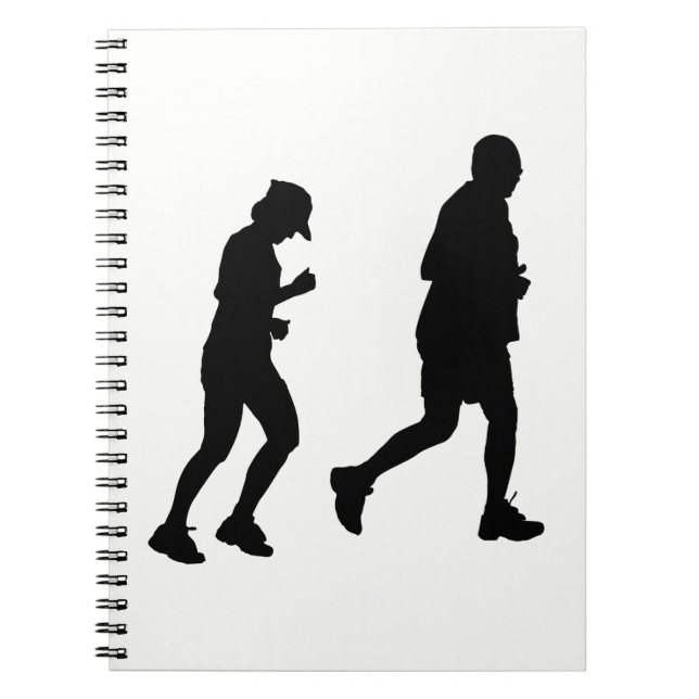 Jogger Silhouette Anteckningsbok (Framsidan)