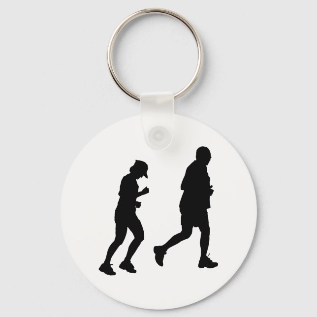 Jogger Silhouette Nyckelring (Framsida)