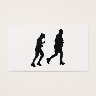 Jogger Silhouette Visitkort