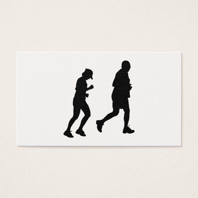 Jogger Silhouette Visitkort (Framsidan)