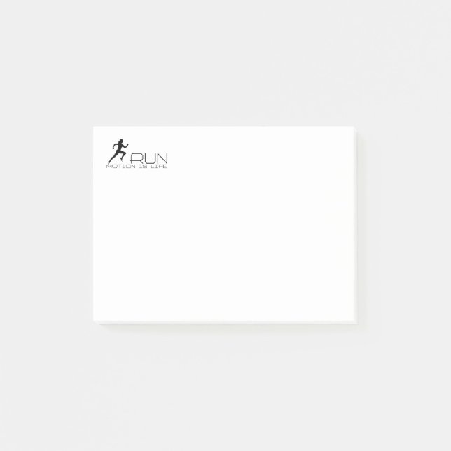 Joggflicka Post-it Block (Framsida)
