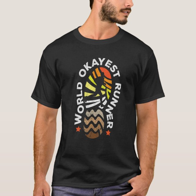 Jogging Jogger Runner Marathon 42 km 2 T Shirt (Framsida)