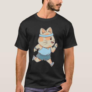 Jogging Katze T Shirt
