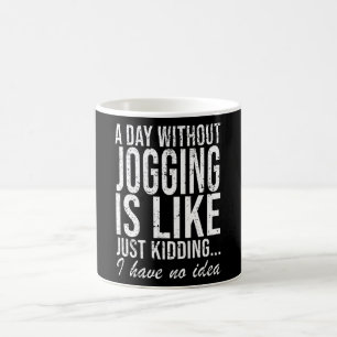 Jogging Running Funny Saming Gift Kaffemugg