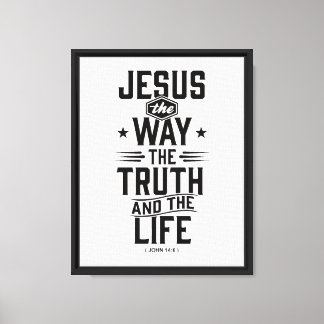 Joh 14:6 canvastryck