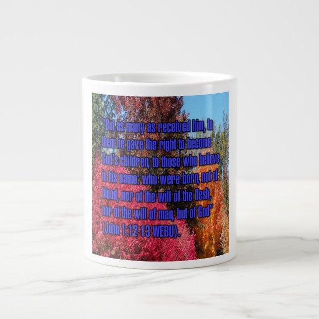 Joh 1:12–13 WEBU Mug Jumbo Mugg (Framsidan)