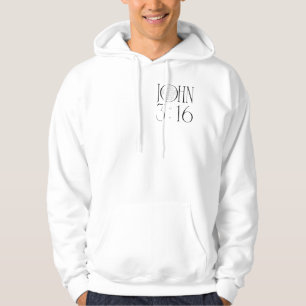 Joh 3:16 Bibelvers Hoodie