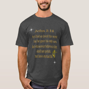 Joh 3:16 kristen t shirt
