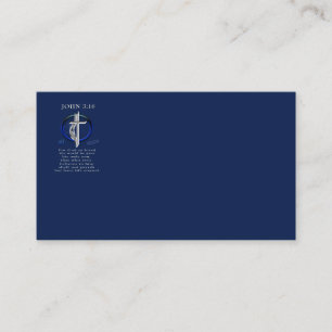 Joh 3:16 kristen  visitkort