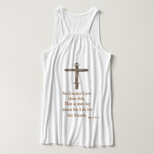 Joh 3:16 linne med racerback  (Design baksida)