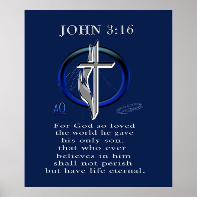 Joh 3:16 poster (Framsidan)