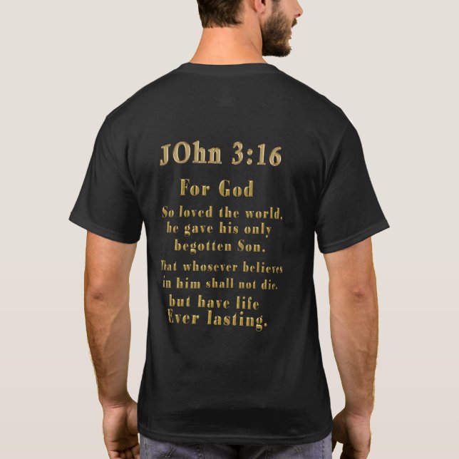 Joh 3:16 t shirt (Baksida)
