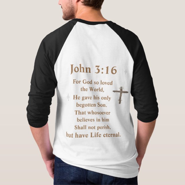 Joh 3:16 t shirt (Baksida)