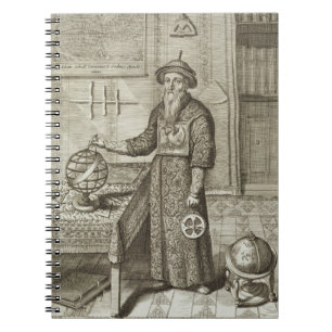 Johann Adam Schall von Sätta en klocka på Anteckningsbok Med Spiral