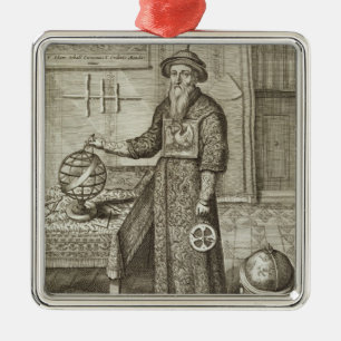 Johann Adam Schall von Sätta en klocka på Julgransprydnad Metall