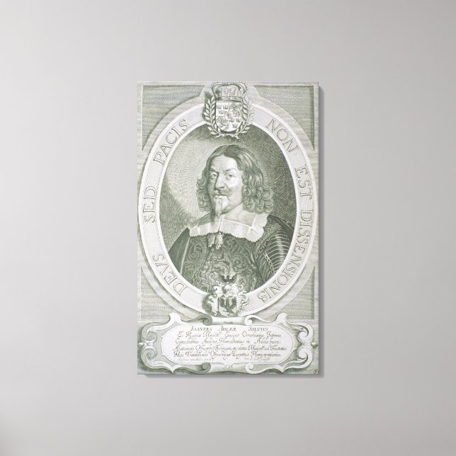 Johann Adler Salvius (1590-1652) från "Porträtt d Canvastryck (Framsida)