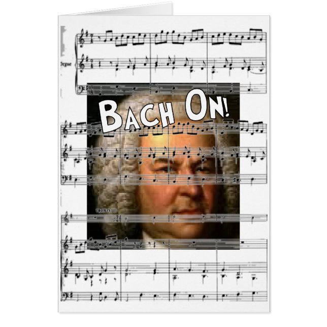 Johann Bach Gifts Hälsningskort (Framsidan)