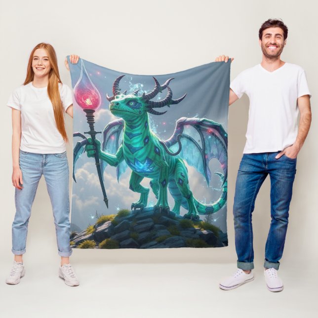 Johann, der Blitzdrache Fleecefilt (På plats)