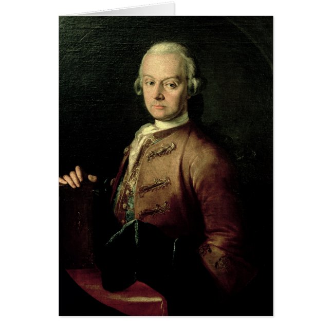 Johann Georg Leopold Mozart Hälsningskort (Framsidan)