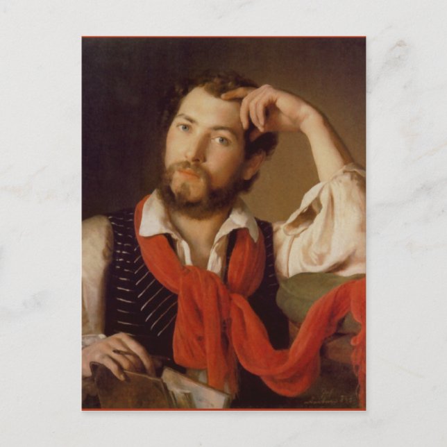 Johann Reiter Self-Porträtt Vykort (Framsida)