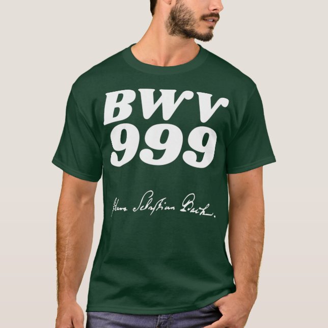 Johann Sebastian Bach Bachwerkeverzeichnis BWV T Shirt (Framsida)