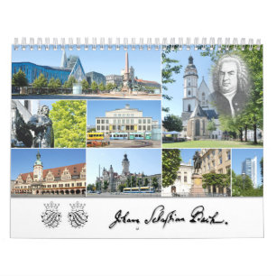 Johann Sebastian Bach Cities & Ställe Kalender