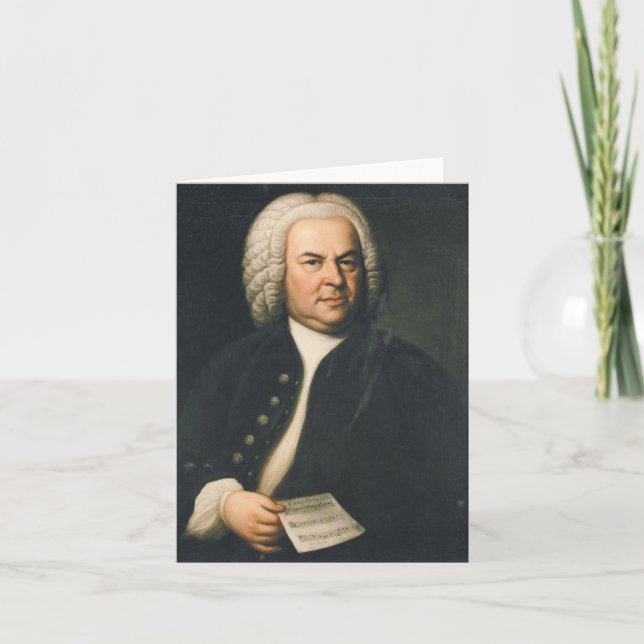 Johann Sebastian Bach - Composer Helgkort (Framsida)