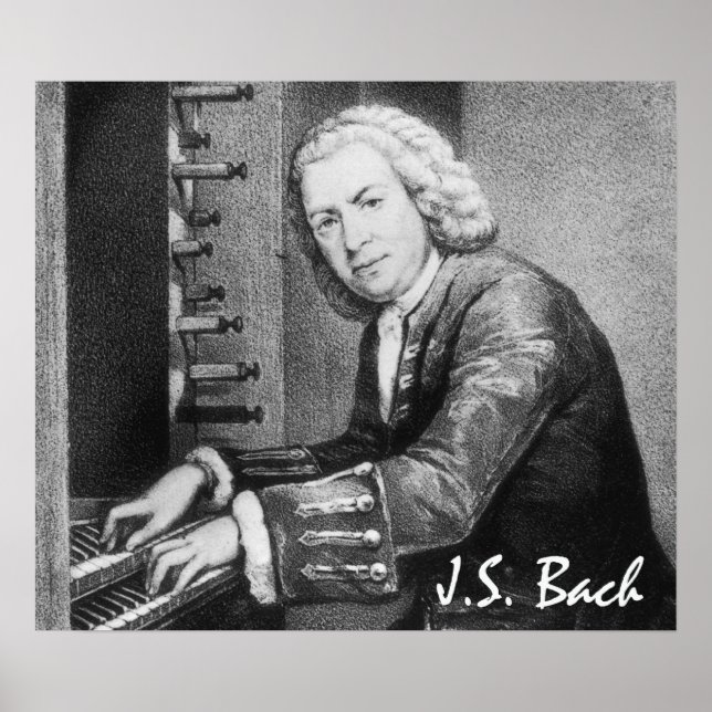 Johann Sebastian Bach Fine Art Poster (Framsidan)