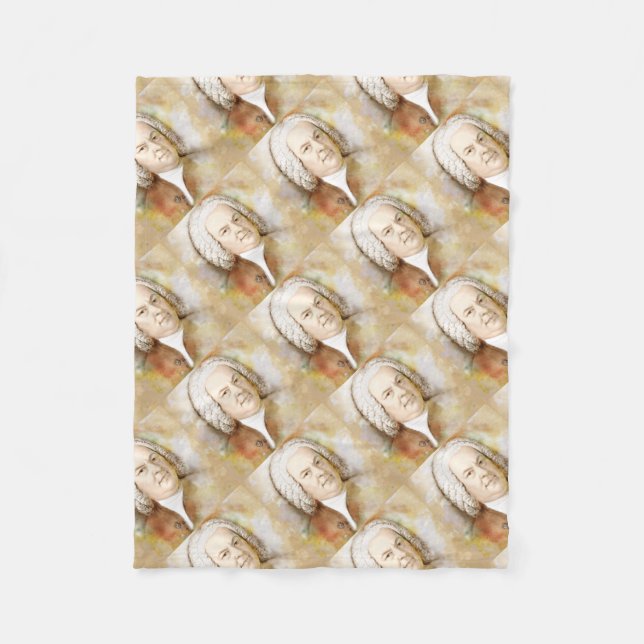 Johann Sebastian Bach Fleecefilt (Framsidan)