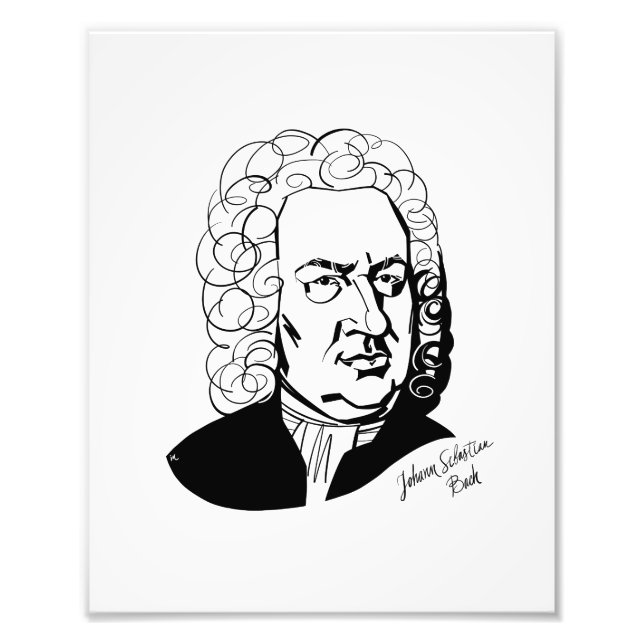 Johann Sebastian Bach Fototryck (Framsidan)