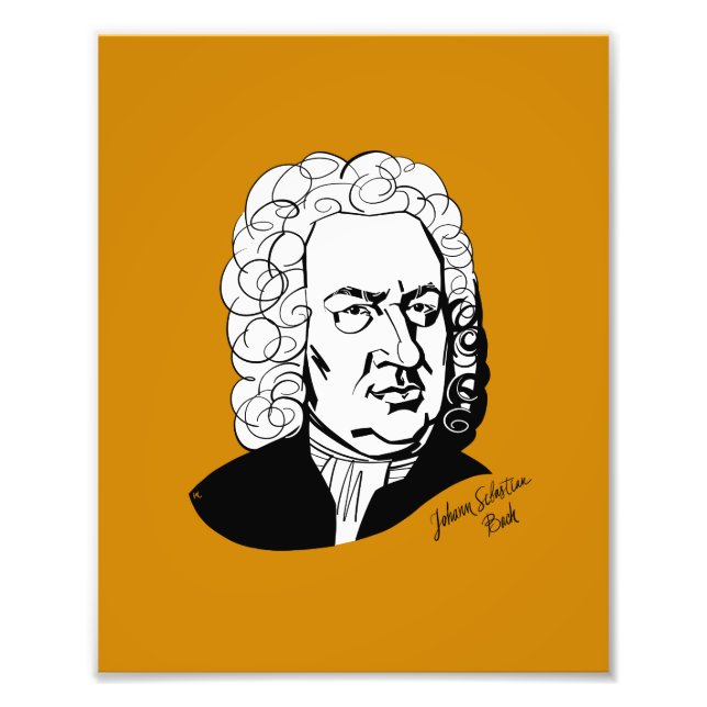Johann Sebastian Bach Fototryck (Framsidan)