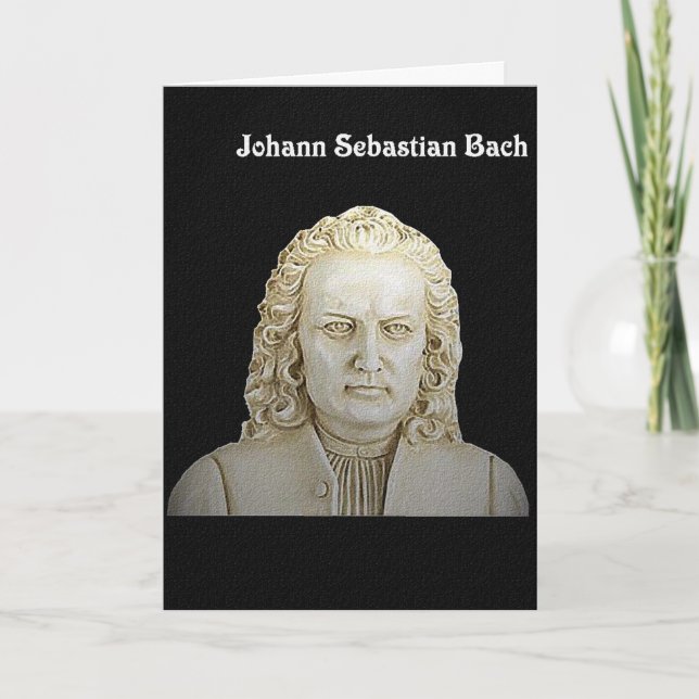 Johann Sebastian Bach hälsningkort Kort (Framsida)