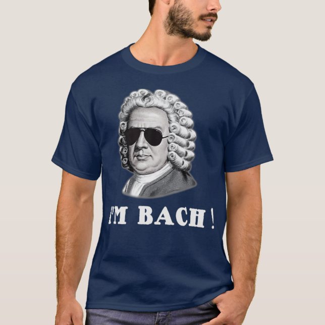 Johann Sebastian Bach IM BACH Funny T Shirt (Framsida)